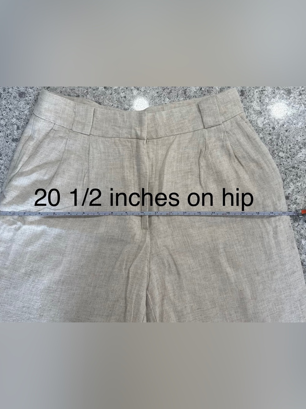 Dynamite Tan linen with Relaxed Straight-Leg Fit - Picture 12 of 13